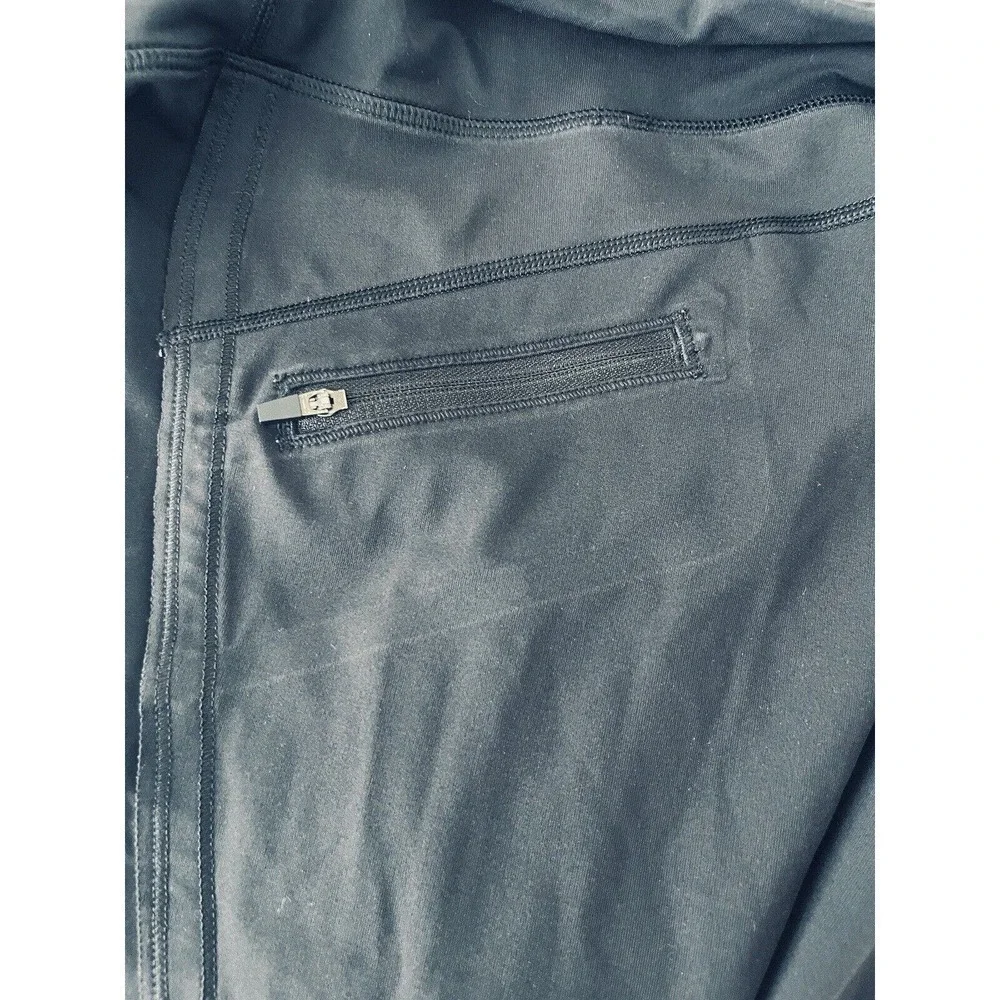 Lululemon Leggings Size 6 Black Side & Waist Pockets Yoga Pants Back Zip Pocket - Picture 4 of 6